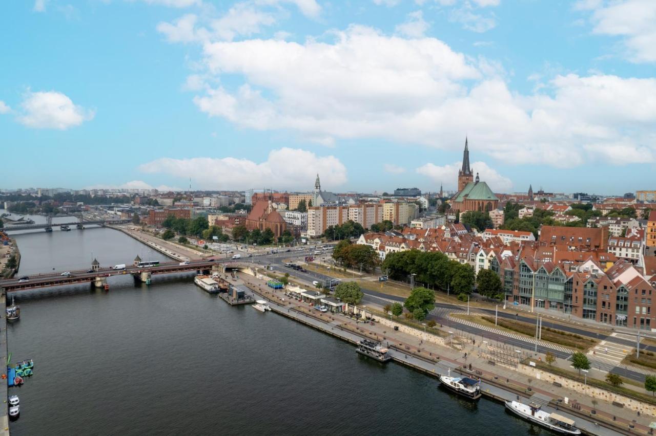 Wielka Odrzanska 317- Riverview Szczecin Exteriör bild